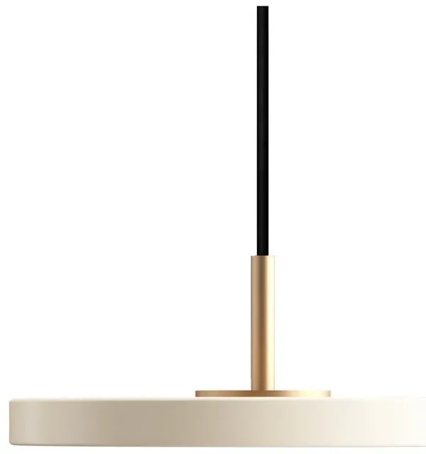 Lustră albă LED cu abajur din metal ø 15 cm Asteria Micro – UMAGE