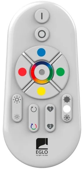 Corp de iluminat LED RGBW de exterior Eglo 55784 MONTEROLO-C 1xE27/9W/230V IP65 d. 39 cm + telecomandă