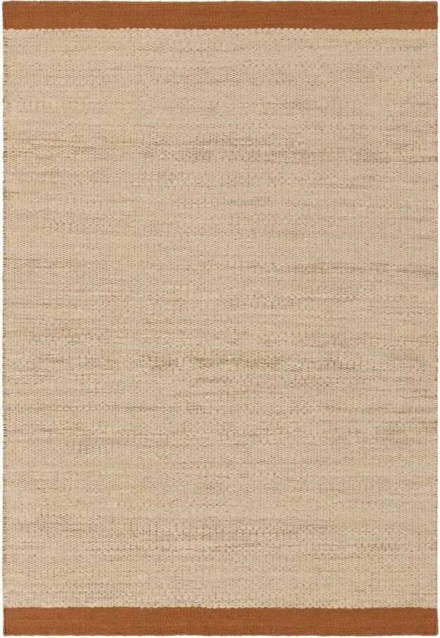 Covor crem-teracotă țesut manual din lână 120x170 cm Lima Rust – Asiatic Carpets