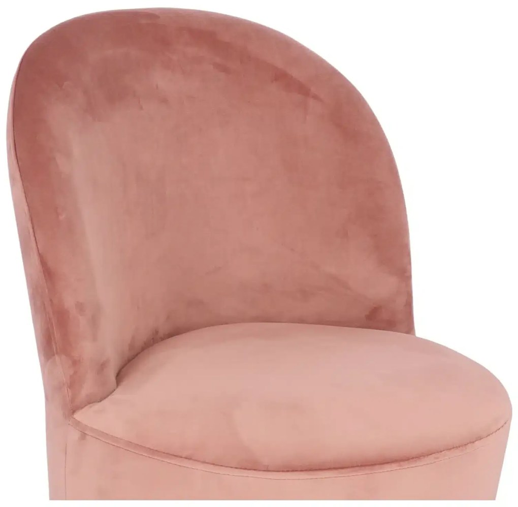 Fotoliu Glamour din catifea cu baza aurie, design elegant - ROZ FUCSIA