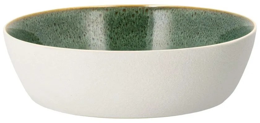Bol alb/verde din gresie 850 ml Gastro White/Green – Bitz