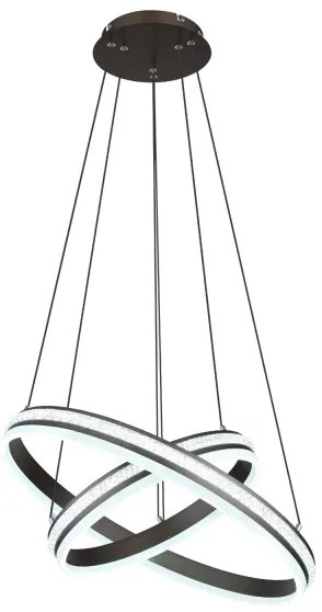 Lustră LED dimabilă pe cablu Globo 67314-60H GROUNI LED/60W/230V + telecomandă