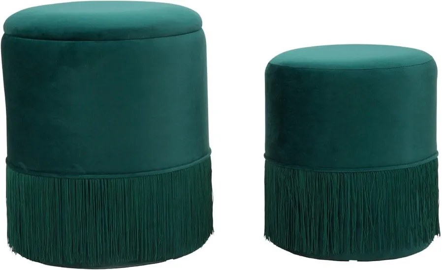 Set 2 taburete elegante Mauro Ferretti Constanzo, verde