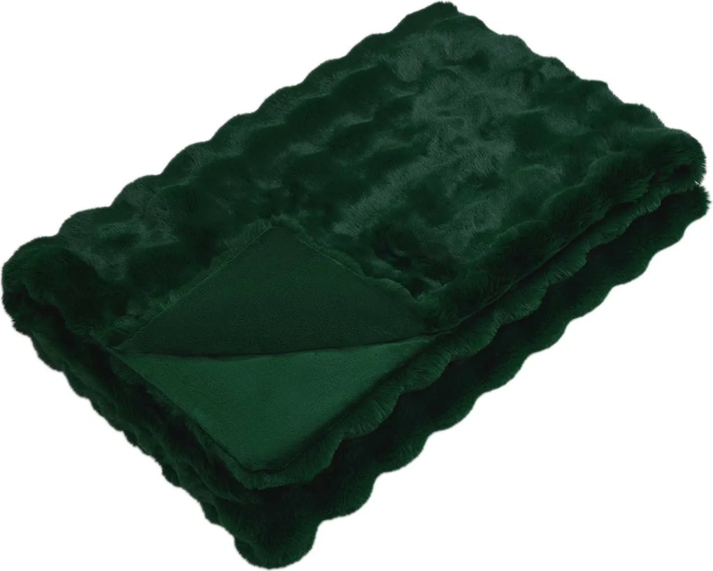 vidaXL Pătură din de iepure artificial antiderapantă Olite Poliester