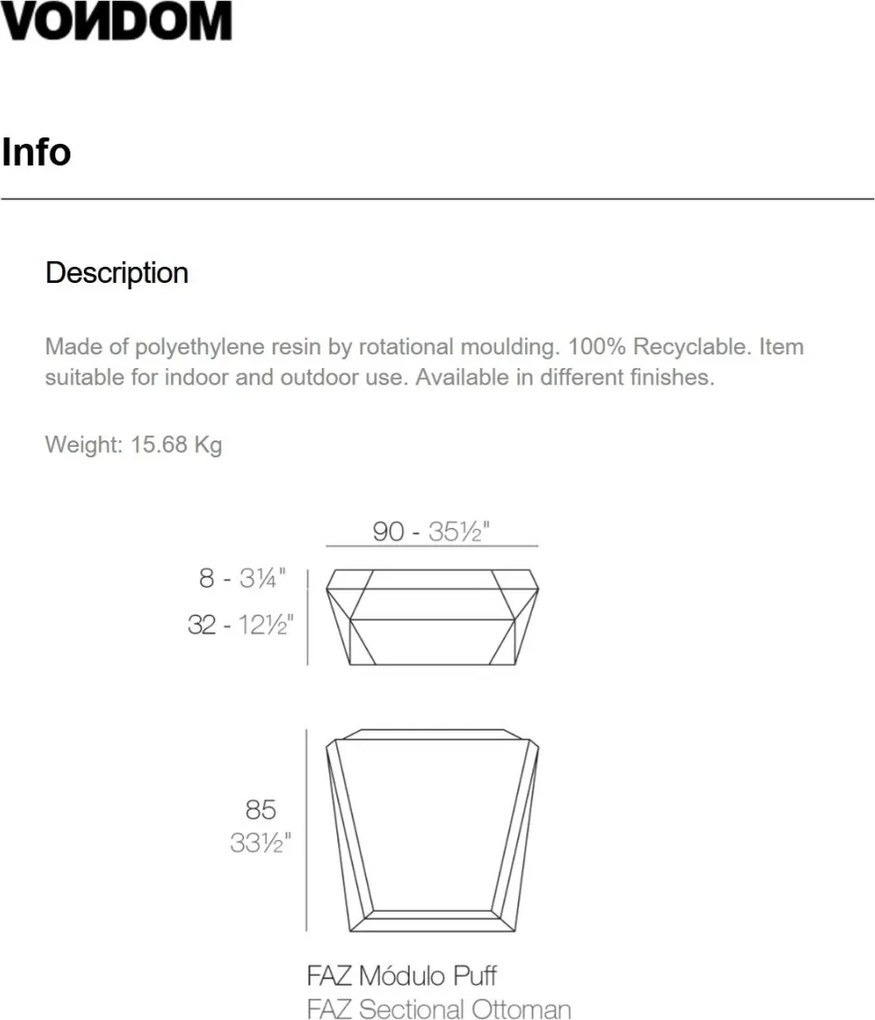 Taburete Canapea modulara FAZ