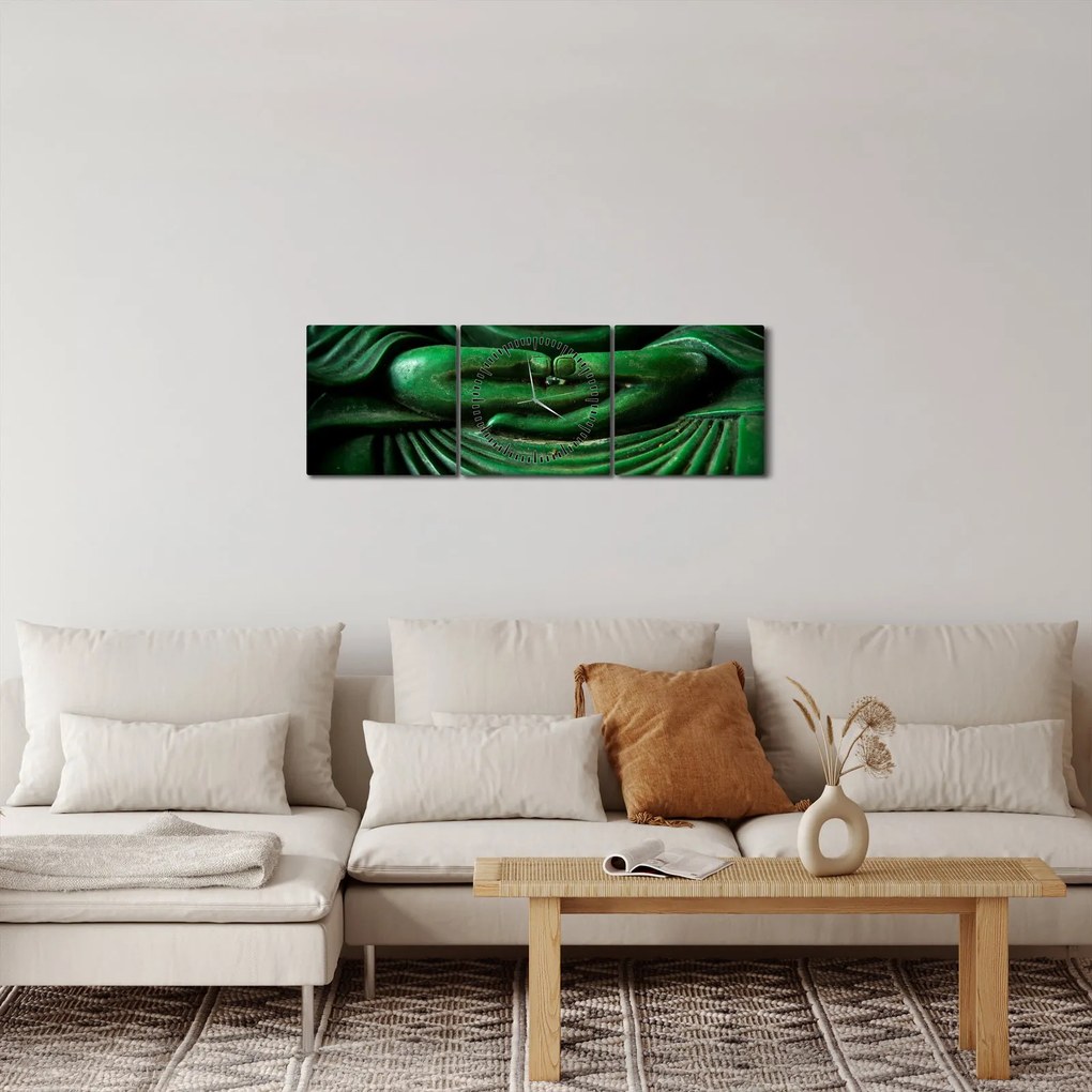 Tablou - Mâna lui Buddha (cu ceas) (90x30 cm)