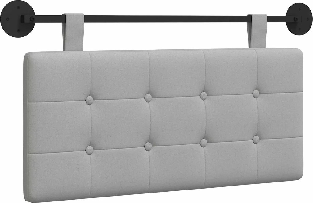 vidaXL Cap de pat suspendat Gri nori 100 x 55 x 5 cm țesătură