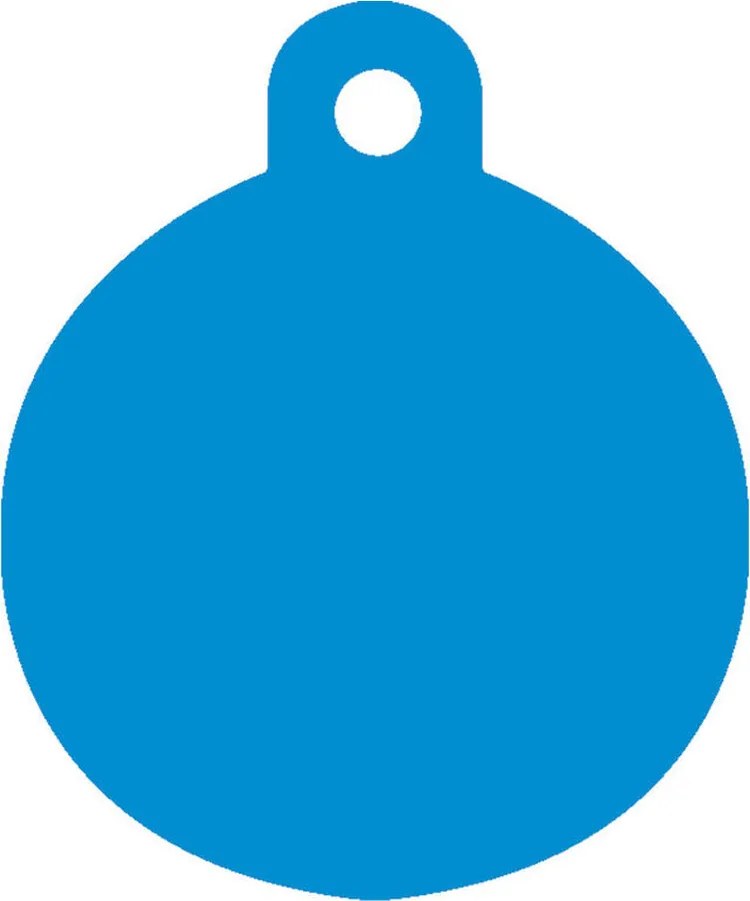 Placă de identificare pentru guler Imarc Circle Albastru