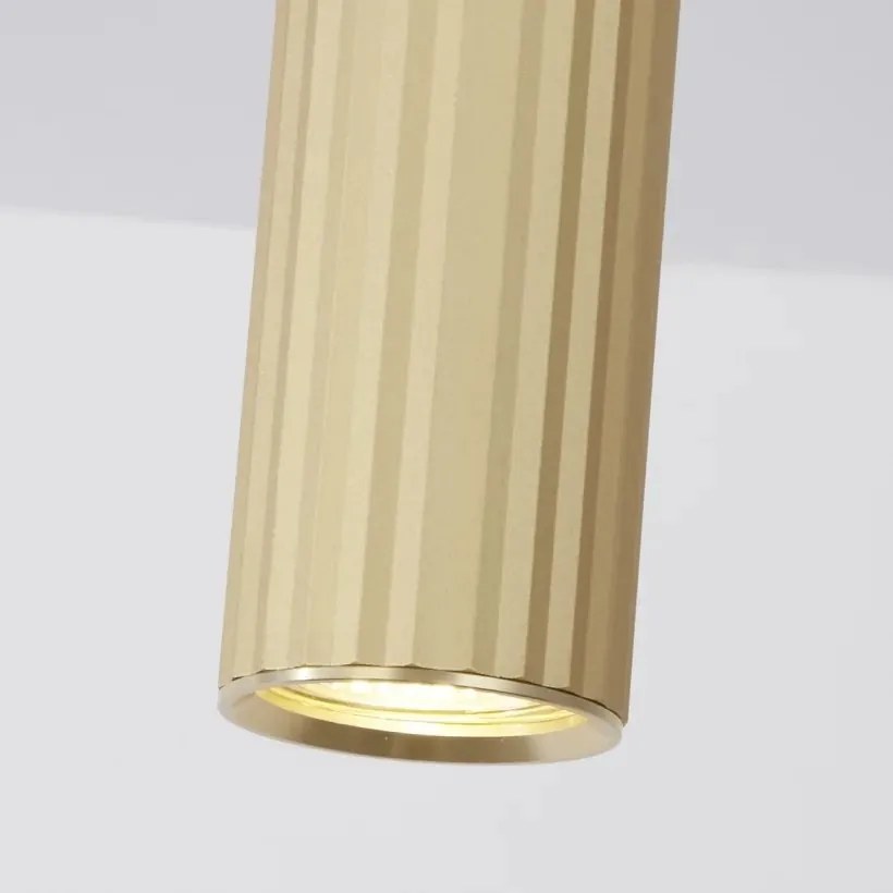 Spot aplicat din aluminiu canelat Anna auriu