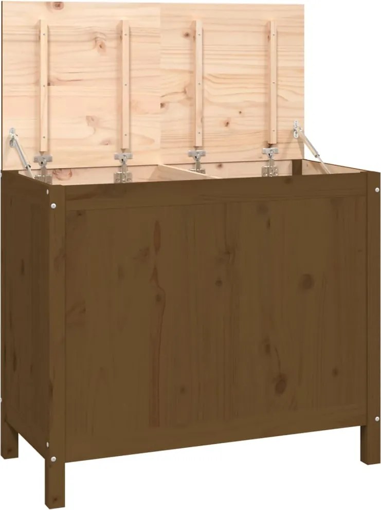 vidaXL Cutie de rufe, maro miere, 88,5x44x76 cm, lemn masiv de pin