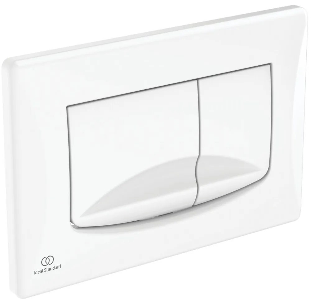 Clapeta de actionare spalare Solea M2, alba Alb lucios