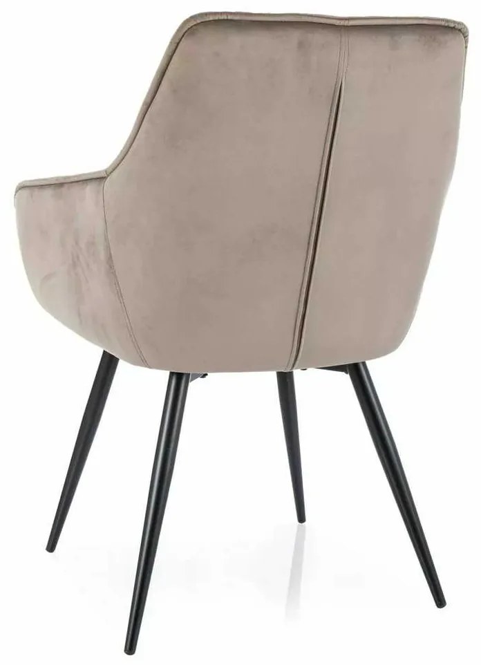 Scaun de bucătărie Lilia Velvet, bej
