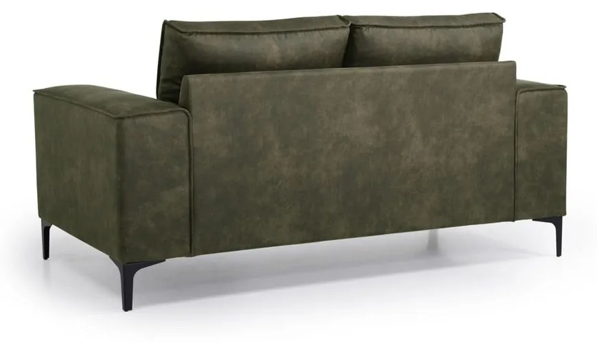 Canapea verde cu tapițerie din imitație de piele 164 cm Copenhagen – Scandic
