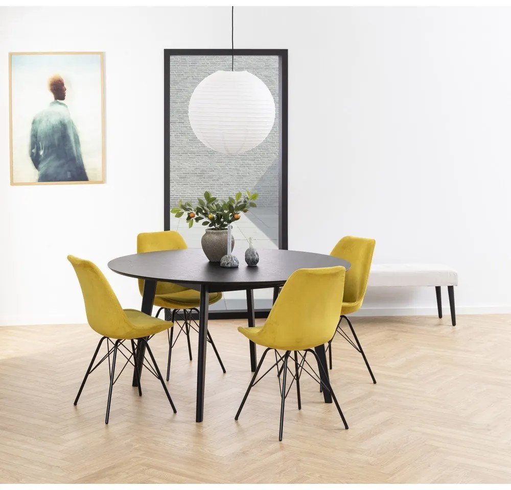 Scaun de sufragerie galben Eris - Actona