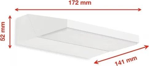 Telefunken - Aplica LED de exterior pentru perete, 10W, 230V, IP44, albă