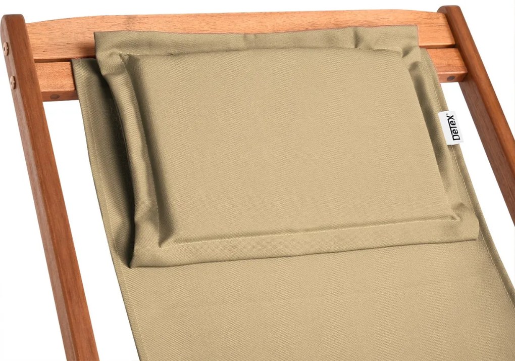 Șezlong de grădină SIENA, 65x87x102cm, bej Jurhan