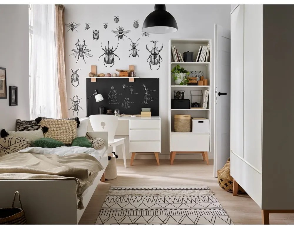 Pat pentru copii alb 120x200 cm Swing – Pinio