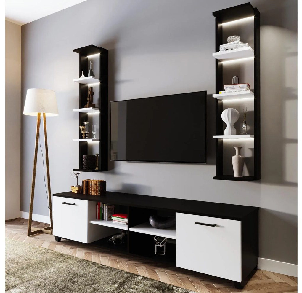 Mobilier living Leviathan 512 (Negru + Alb). 1088474