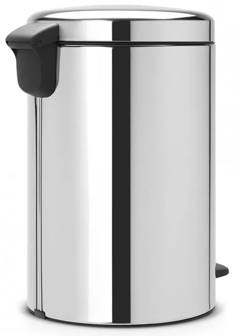 Cos de gunoi cu pedala Brabantia NewIcon 649048, 20 L, Inchidere lina, Baza antiderapanta, Cos interior metalic, Inox