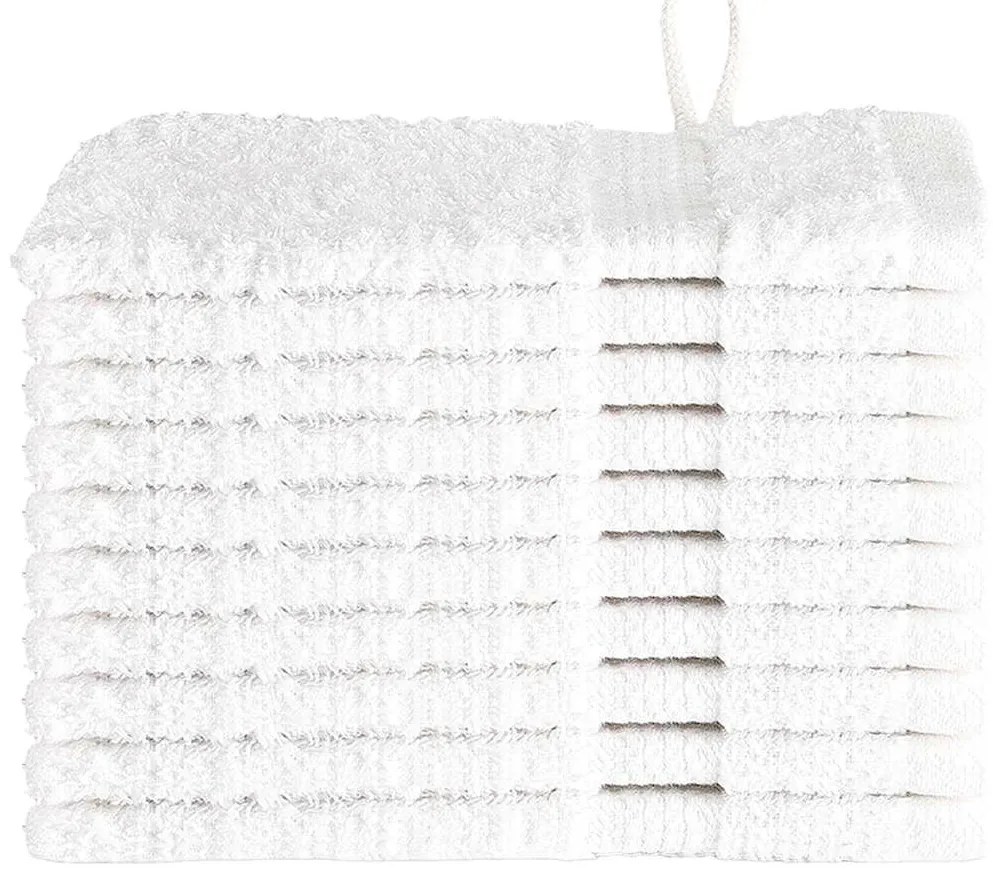 137114 vidaXL Prosop pentru musafiri SOLUND Alb Bumbac