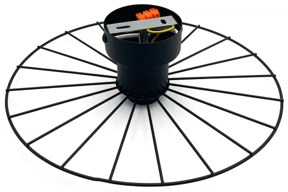 Aplică MONTANA 1xE27/15W/230V d. 30 cm negru