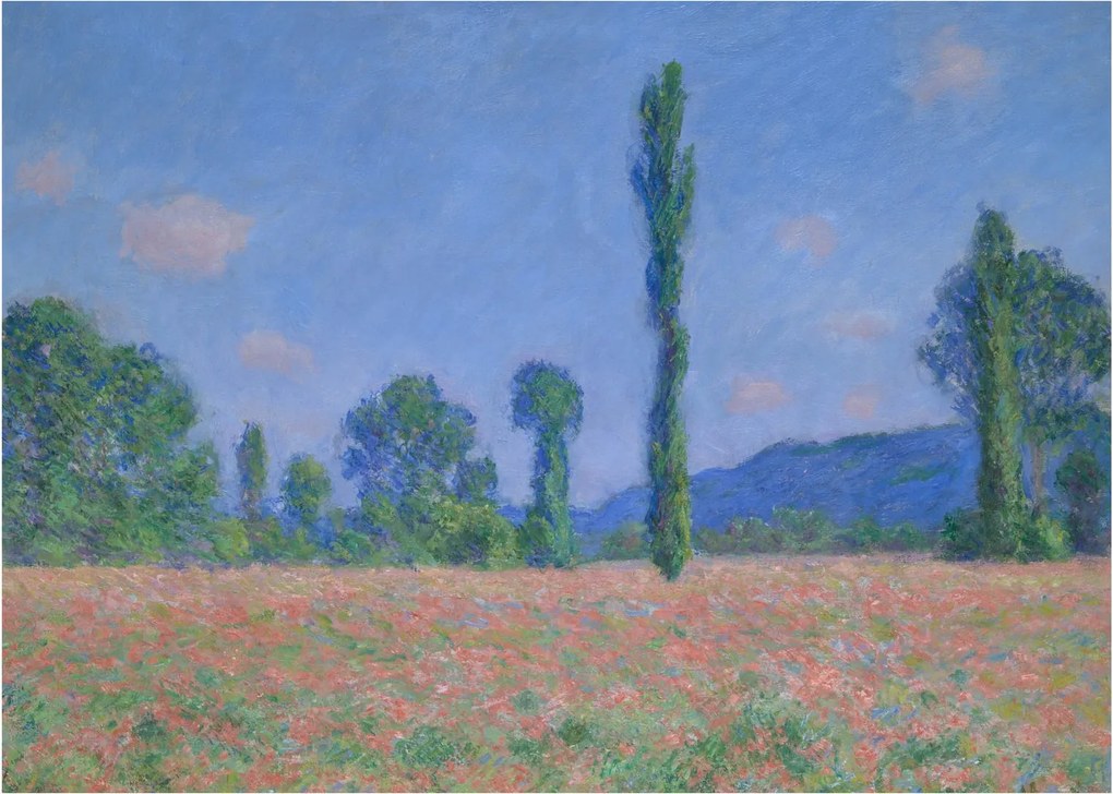 Tablou - Claude Monet, Poppy Field (Giverny), reproducere (70x50 cm)