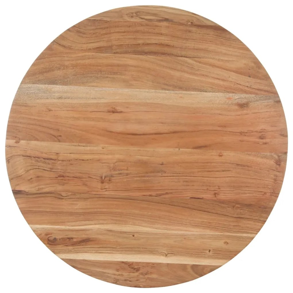 320485 vidaXL Masă de bucătărie, 80 cm, lemn masiv de acacia