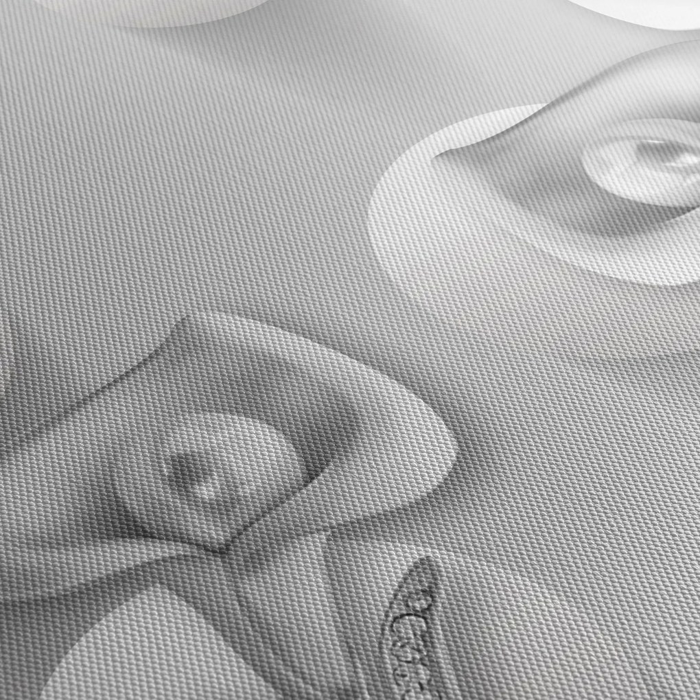 Tablou -Design flori (cu ceas) (90x30 cm)