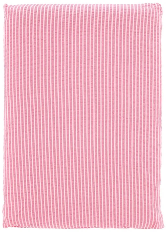 Lenjerie de pat roz din bumbac pentru pat de o persoană 140x200 cm Cheerful – Södahl