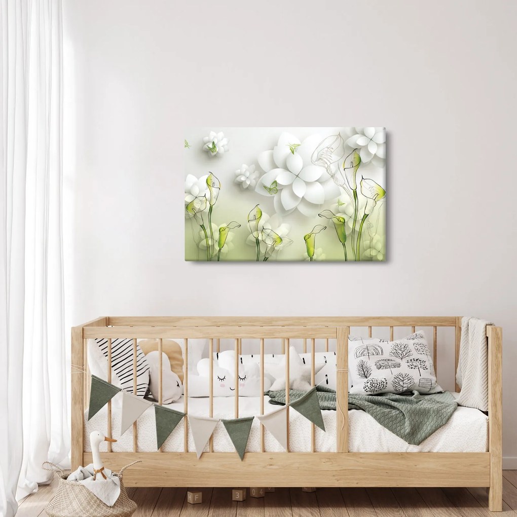 Tablou cu flori (90x60 cm)