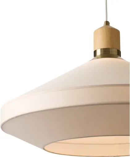 Halo Design 744091 - Lustra cu cablu PARIS, 1xE14/40W/230V, Ø 24 cm, crem./alamă/stejar