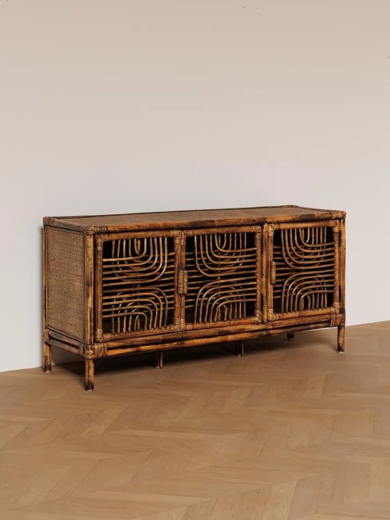 Bufet din rattan, 138 cm, Veracruz