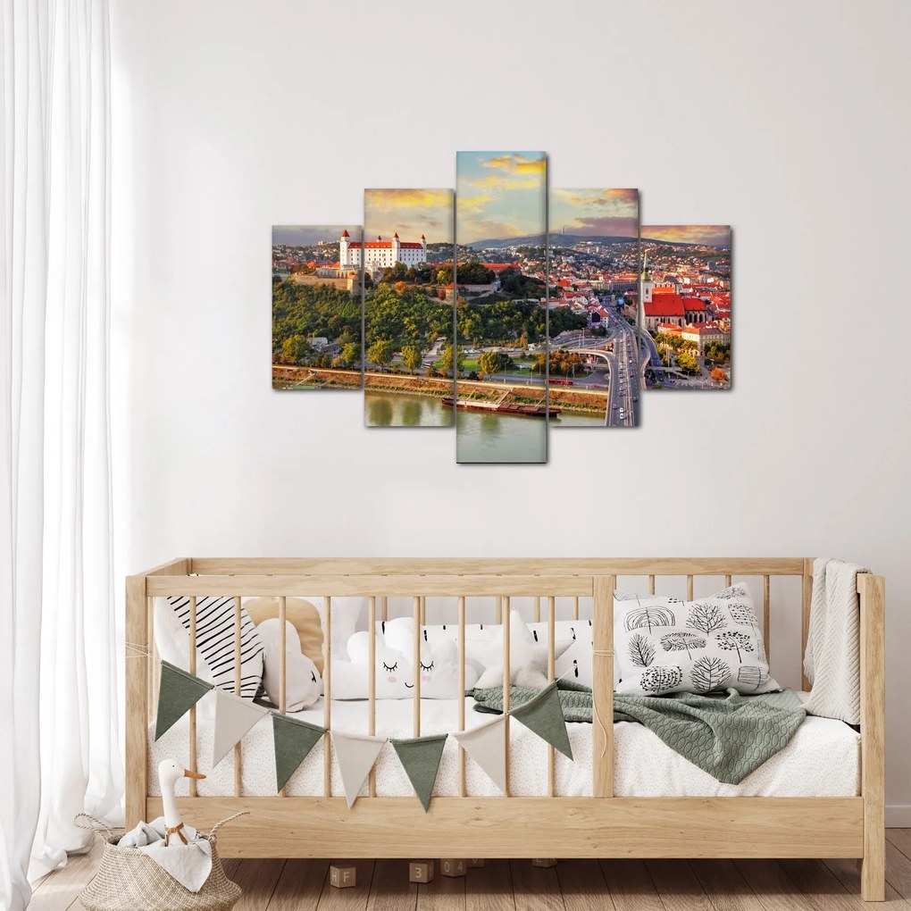 Tablou - Panorama bratislavei, Slovacia (150x105 cm)