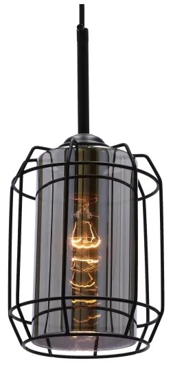 Lustră pe cablu JONERA 1xE27/40W/230V negru