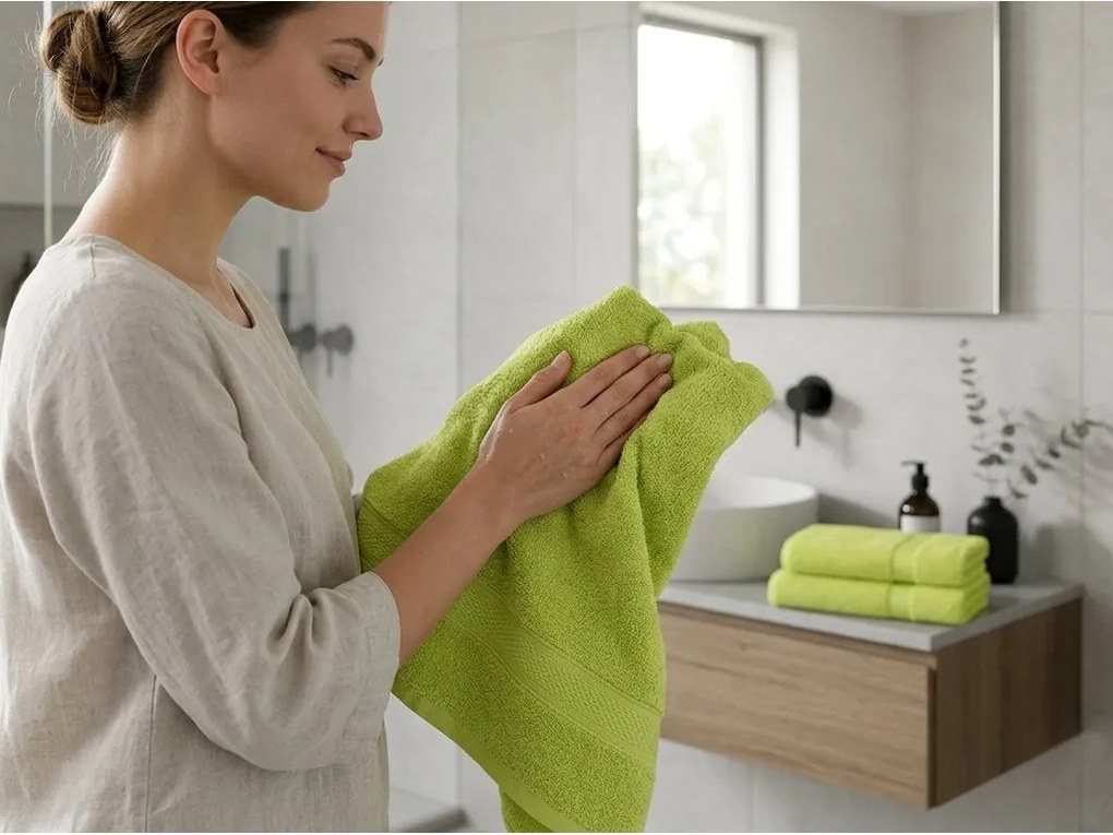 Prosop CLARYSSE ELEGANCE 70x140 cm verde, 100% bumbac