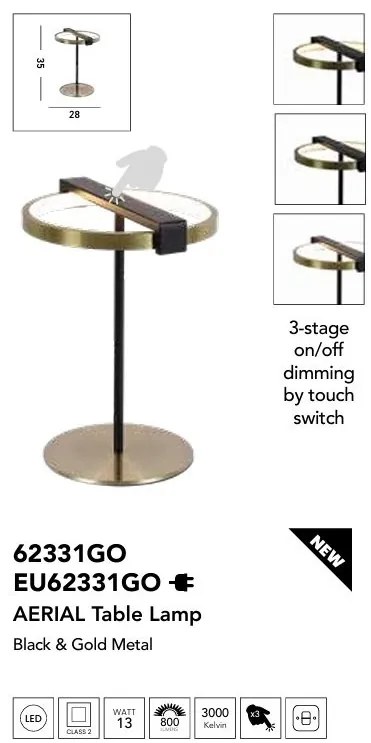 Veioza, Lampa de masa LED stil modern Aerial