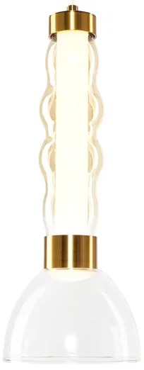 Lustră LED pe cablu LUCCO LED/13W/230V d. 15 cm auriu