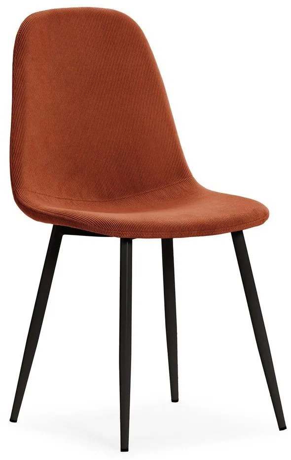 Scaune de dining teracotă 4 buc. tapițate Minka – Marckeric