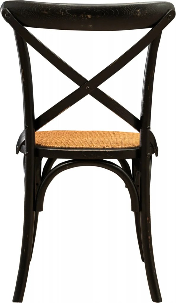 Scaun Thonet din lemn masiv si sezut din ratan