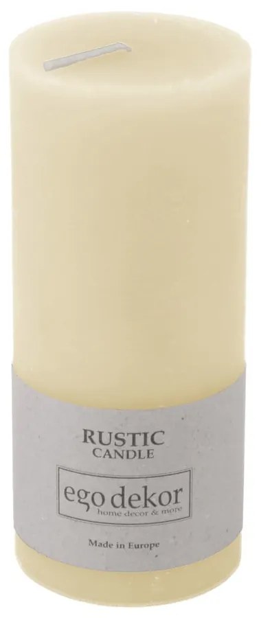 Lumânare Rustic candles by Ego dekor Rust, durată ardere 58 h, crem
