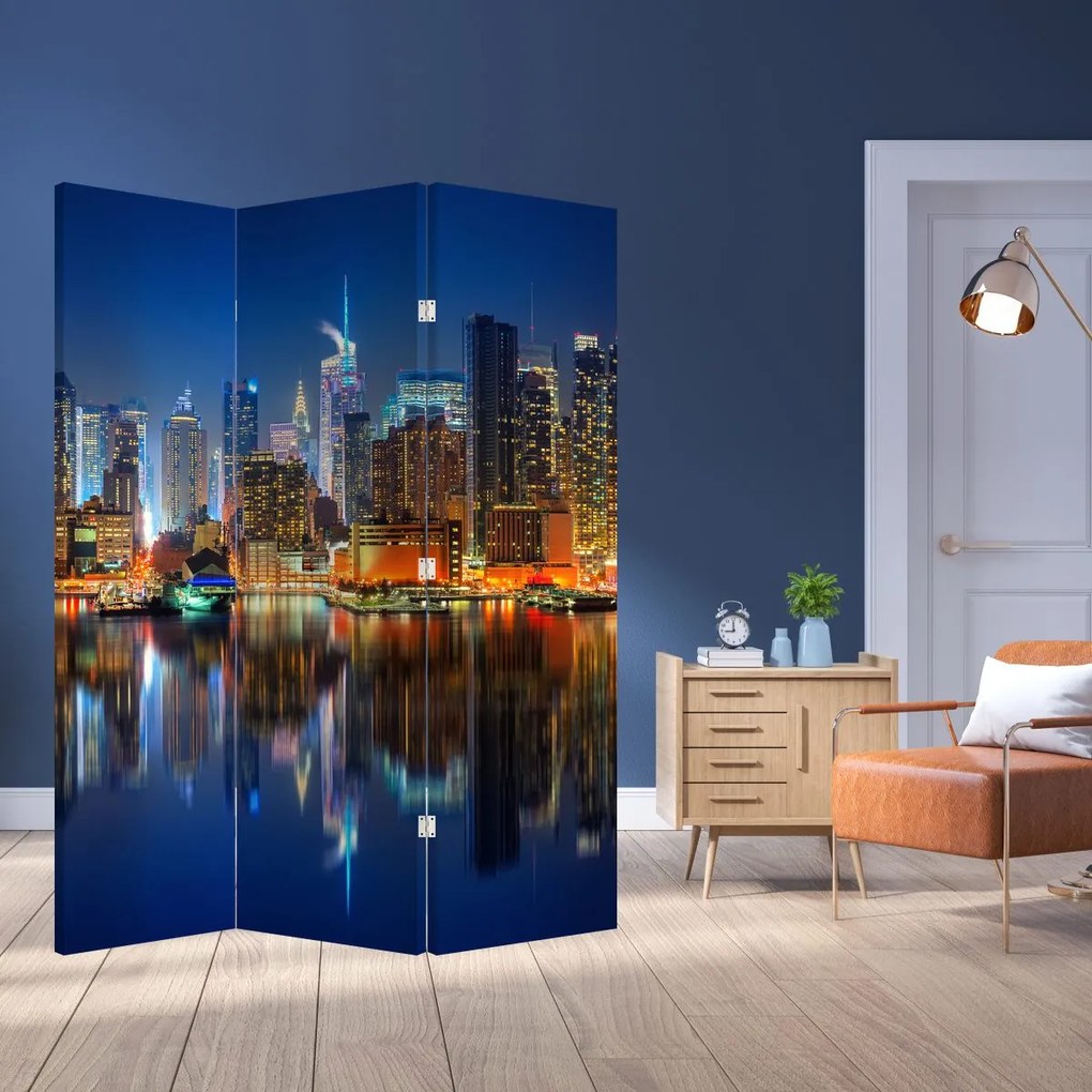 Paravan - Manhattan noaptea (126x170 cm)