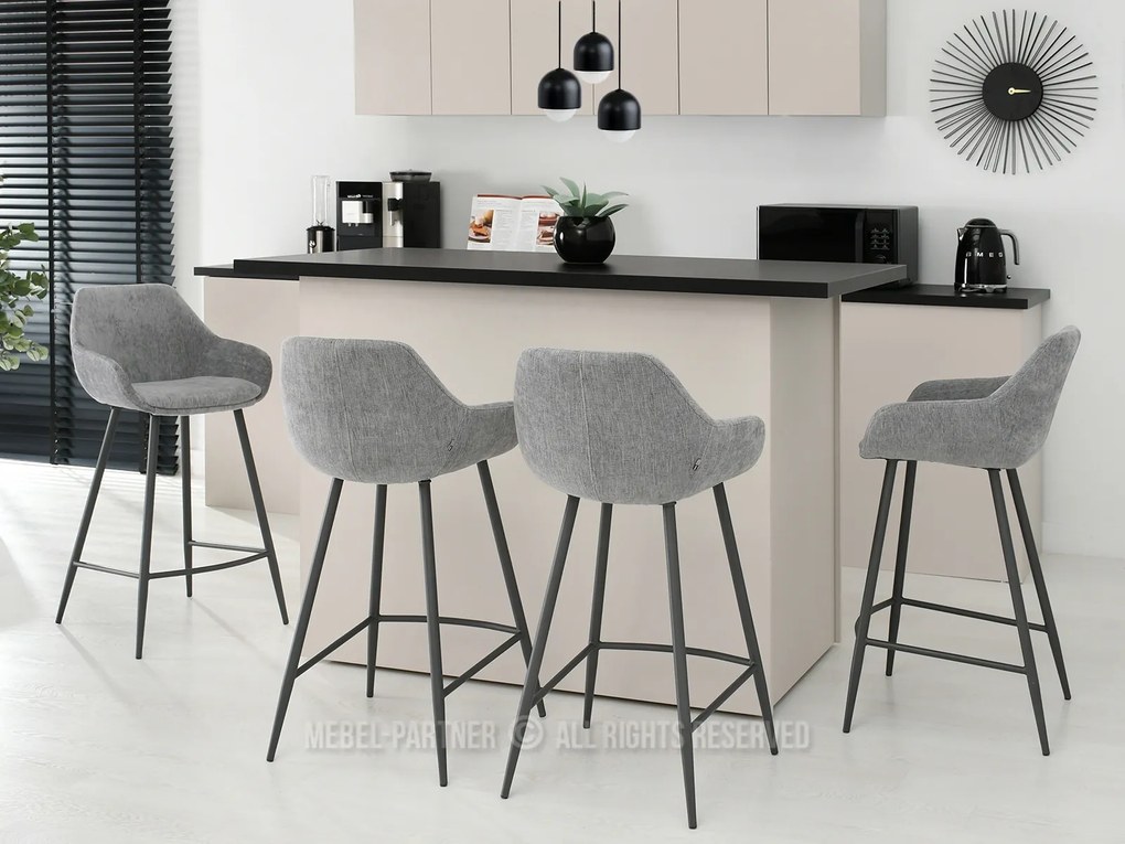 Scaun Miguel (gri + negru). Promo -12%. 1110727