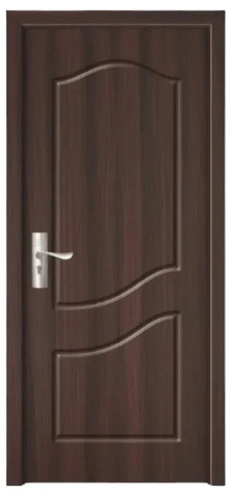 Usa Interior din MDF Novo Doors ND80, Cadru din Lemn Masiv, KIT COMPLET, Toc , Manere si balamale incluse (Culoare: Nuc, Toc: Fix, Maner: Standard,