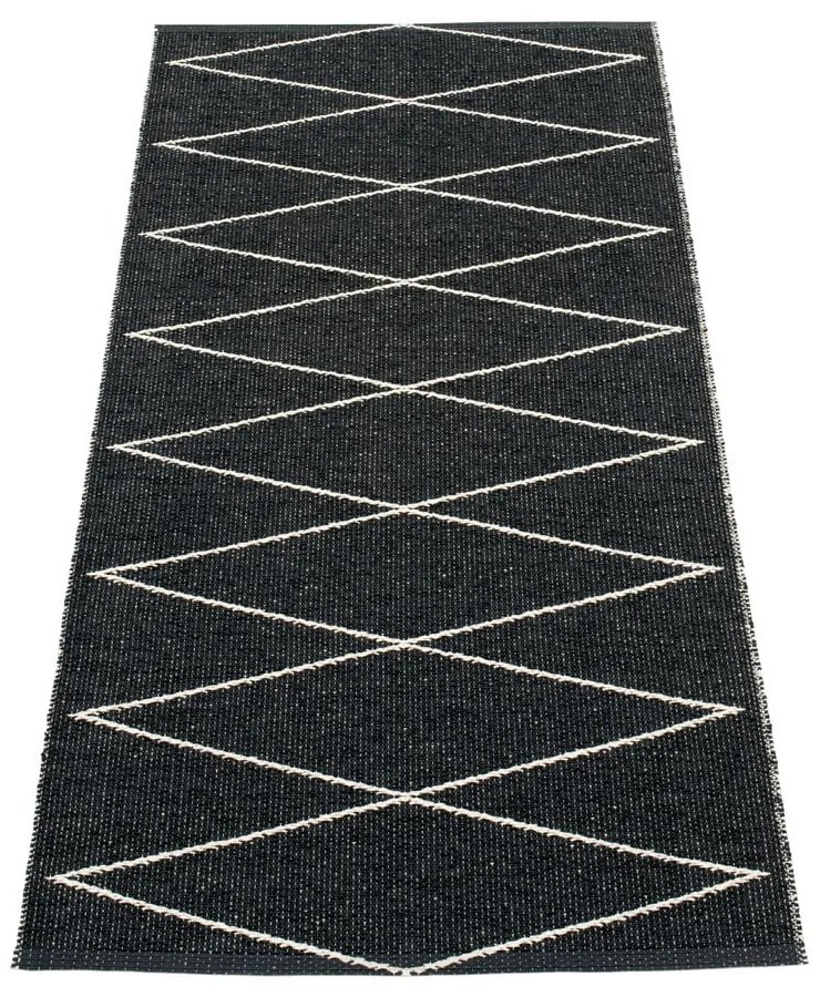 Covor tip traversă pentru interior și exterior negru 70x160 cm Max Black – Pappelina