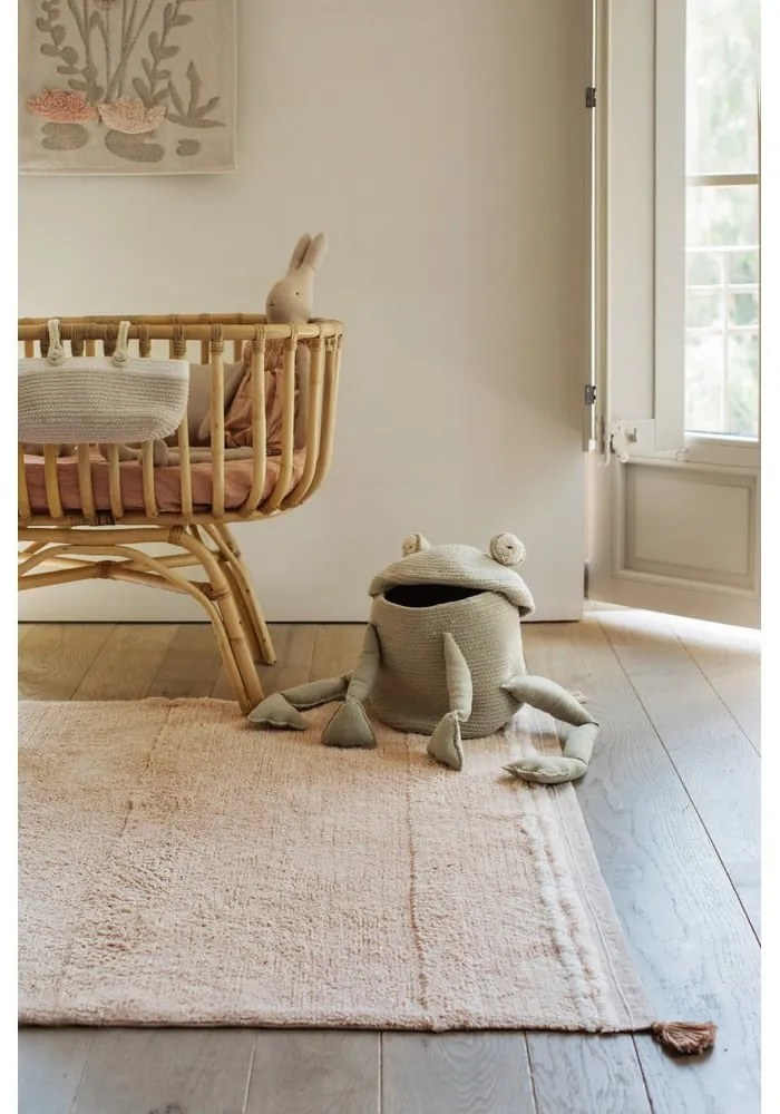 Covor roz deschis lavabil/țesut manual din bumbac 140x200 cm Bloom Rose – Lorena Canals