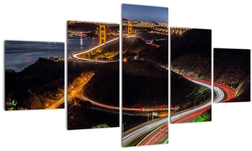 Tablou - Golden Gate Bridge (125x70 cm), în 40 de alte dimensiuni noi