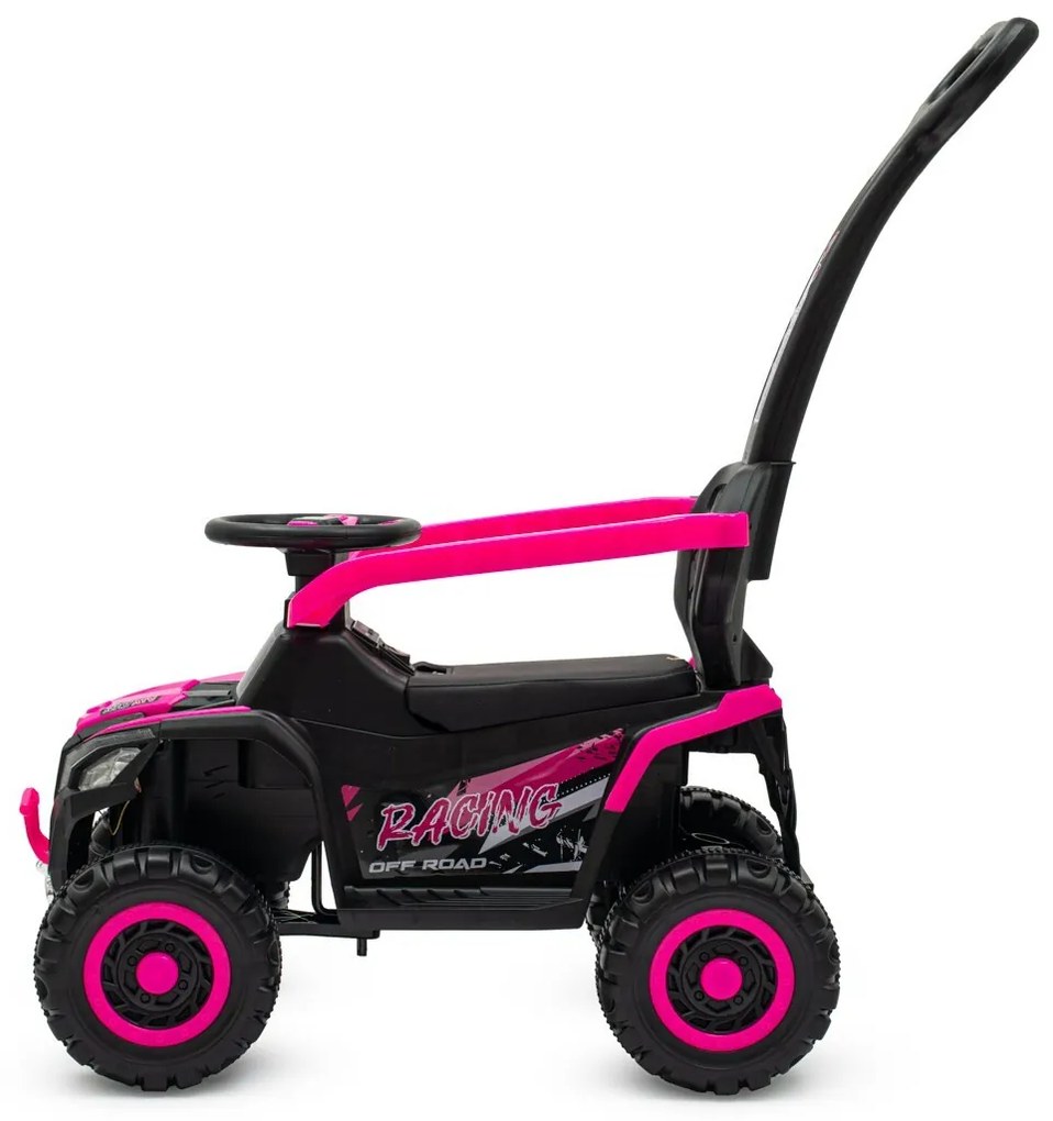 Scuter electric Baby Mix cu bară de ghidareRuggy, roz