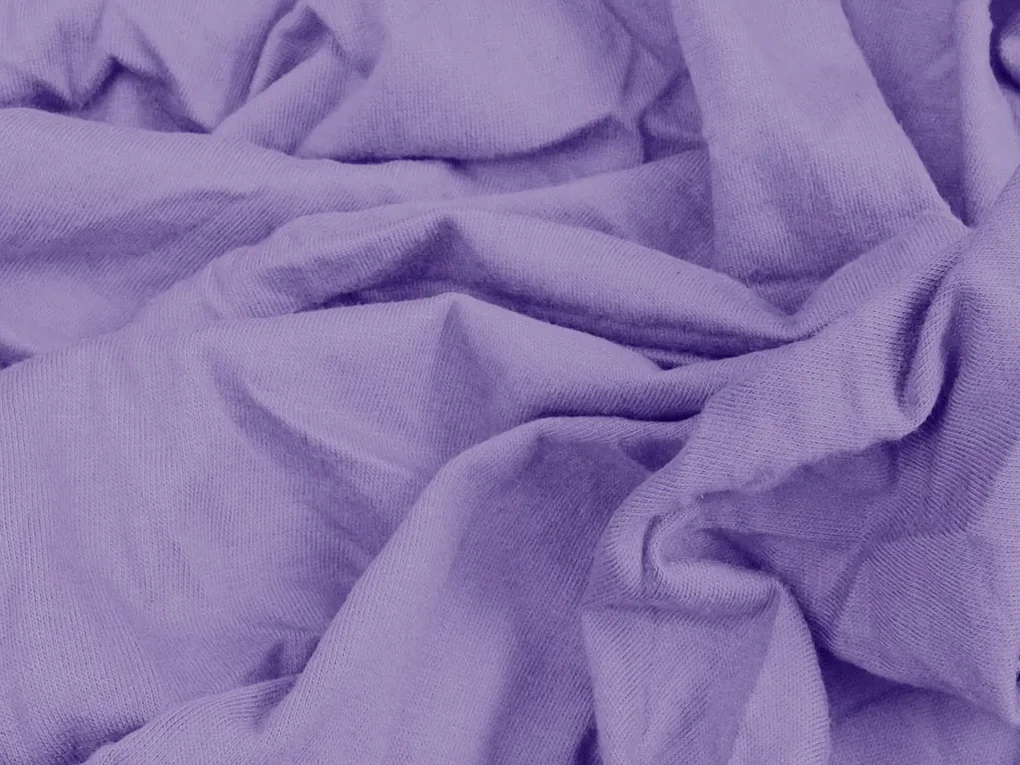 Cearsaf Jersey EXCLUSIVE cu elastic mov deschis 140 x 200 cm