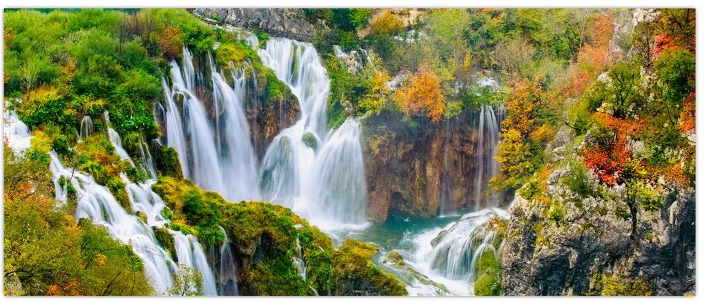 Tablou - Parcul Național Lacurile Plitvice (120x50 cm)