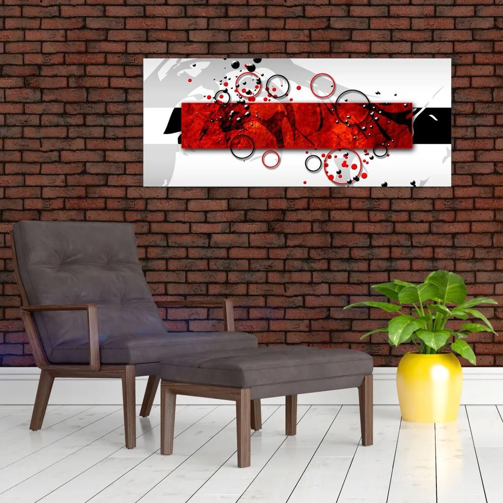 Tablou cu abstracție (120x50 cm)